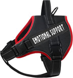voopet Emotional Support Dog Harness, Professional Service Dog Vest Harness for Small Medium Large Dogs, Reflective Breathable and Adjustable No Pull/Choke ESA Essential Harness
