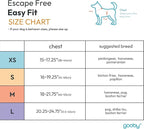 Gooby Escape Free Easy Fit Harness - Orange, Small - No Pull Step-in Patented Dog Harness with Quick Release Buckle for Small to Medium Dogs