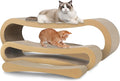 3 in 1 Cat Scratcher Cardboard, Cat Scratching Board Furniture Protector, Cat Scratching Post, Cat Beds for Indoor Cats, Infinity Shape, X-Large