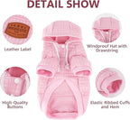 1 Pack Dog Hoodie Sweaters for Small Medium Dogs Warm Dog Clothes for Large Dogs Soft Waffle-Like Laminated Sweatshirt Bulldog