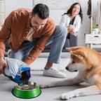 Roshtia 6 Pcs 18 oz Stainless Steel Dog Bowl, Dog Food Water Bowl with Anti Skid Silicone Base Stackable Dishwasher Safe Pet Puppy Dishes for Medium Large Dogs Cat Multipet Families