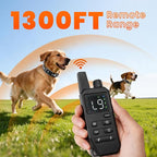 Small Shock Collar for Small Dogs，1300FT Dog Training Collar with Remote，4 Training Modes - IP67 Waterproof Rechargeable, Beep, Vibration, Safe Shock, IR for Small & Medium Dogs(5-30Lbs，Black)
