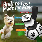 QDAN Dog Toys Soccer Ball with Straps, Interactive Toys for Tug of War, Puppy Birthday Gifts, Dog Water Toy, Durable Balls World Cup for Small Dogs（5 Inch）