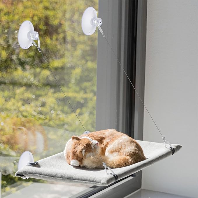 4 PCS Window Perch Suction Cup Large Replacement Clear PVC Sucker Pads Powerful Suction Cups for Cat Window Bed Seat Hammocks