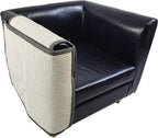 Fully Wrapped Cat Scratcher Couch- Natural Sisal Furniture Protection from Cats-Corner cat Scratcher for Couch Bed,Chair-Easy Installation