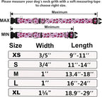 Martingale Collar for Dogs with Buckle No Pull Adjustable Nylon Limited Slip Training Dog Collars (Pink Leopard, Large)
