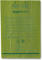 Amazon Basics Premium Leak Proof Dog Poop Bags with Dispenser and Leash Clip, Cucumber Scented, 13" x 9", 270 Count (18 Rolls of 15)