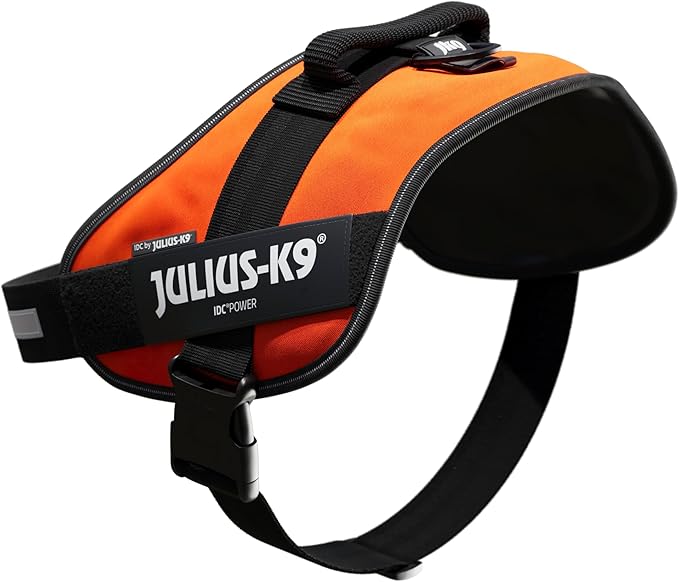 Julius-K9, 16IDC-for-4, IDC Powerharness, Dog Harness, Size: 4, UV Orange
