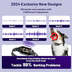 Bark Collar,Bark Collar for Large Medium Small Dogs 8-120lbs,Rechargeable Anti Bark Training Collar with 7 Adjustable Sensitivity, Barking Collar with Beep Vibration