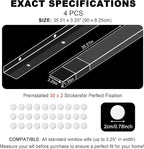 Ultra Clear Window Sill Protector - Scratch & Chew Proof Pet Guard for Dogs & Cats, Easy Install Transparent Ledge Cover, No Residue