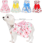 choyaxo 4pcs Cute Dog Dress Pet Dress Puppy Skirt Summer Pet Clothes for Puppy Small Cats