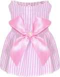 choyaxo Dog Bowknot Dresses Pet Skirts Princess Dress for Girl Puppy