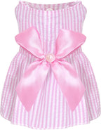 choyaxo Dog Bowknot Dresses Pet Skirts Princess Dress for Girl Puppy