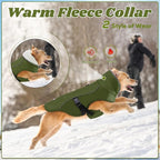 EMUST Dog Jacket Winter, Cozy Windproof Dog Jacket for Cold Weather, Solid Color Pet Vests for Winter for Medium Dogs, Green, M