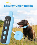 Bousnic Shock Collar for Dogs - Waterproof Rechargeable Dog Electric Training Collar with Remote for Small Medium Large Dogs with Beep, Vibration, Safe Shock Modes (8-120 Lbs) (Blue)