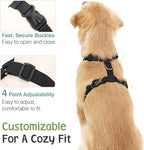 Dog Seat Belt, Safety Vest Dog Car Harness with Adjustable Buckle Dog Seat Belt for Vehicle Nylon Pet Safety Seat Belts Heavy Duty(L, Lake Blue)