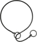 Choke Chain for Dogs, Metal Slip P-Link Training Heavy Duty Dog Choke Collar Puppy Collars for Small Medium Large Big XL Breed Dogs, Black L