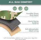 BUMBIN Tactical Dog Harness for Large Dogs No Pull, Famous TIK Tok No Pull Dog Harness, Fit Smart Reflective Pet Walking Harness for Training, Adjustable Dog Vest Harness with Handle Forest Camo XL