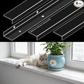 Ultra Clear Window Sill Protector - Scratch & Chew Proof Pet Guard for Dogs & Cats, Easy Install Transparent Ledge Cover, No Residue