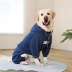 Dog Hoodies Winter Coat for Large Medium Dogs, Pullover 10 Legs Warm Coat Hooded Sweatshirt, Fleece Hoodie for Cold Weather (Dark Blue, 6X-Large)