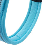 EXCELLENT ELITE SPANKER Reflective Dog Collar Classic Soft Padded Breathable Nylon Adjustable Pet Collar with Quick Release Buckle for Boy Girl Male Female Small Medium Large Dogs Training(LBLU-M)