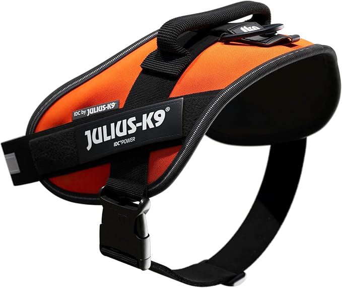 Julius-K9, 16IDC-for-0, IDC Powerharness, Dog Harness, Size: 0, UV Orange