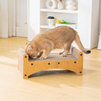 Avont Cat Scratcher Lounge, 3-in-1 Reversible Cardboard Scratching Bed, Horizontal Lounger for Indoor Cats Kittens - Nature