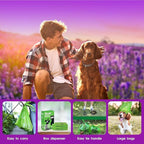 Pet N Pet 200 Counts Lavender Scented Dog Poop Bags Rolls with Tie Handles, 41% Plant Based & 59% PE Poop Bags for Dogs, Extra-Thick Doggie Poo Bag, Pet Waste Bag