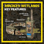Dogtra 1900S Wetlands Boost & Lock Remote Dog Training E-Collar Ergonomic 3/4-Mile Range, Waterproof, Rechargeable, High-Output, Camouflage
