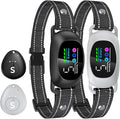 2 Pack Dog Bark Collar with Remote – 2-in-1 Automatic & Manual Modes, Smart Anti Bark Dog Training Collar with Beep, Vibration & Shock, 330FT Range, IP67 Waterproof, Rechargeable (8-150lbs)