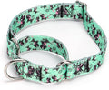 Serijoars Adjustable Martingale Dog Collar Heavy Duty Nylon Dog Collar for Medium Large Dogs Walking Training Boy and Girl Dogs (NO4, M)