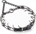 Herm Sprenger Black Stainless Steel Dog Collar with Quick Release ClicLock Buckle O-Ring Biothane Insert Training Collar Made in Germany (Black, 23in x 3.2mm(Neck Size up to19-20in))