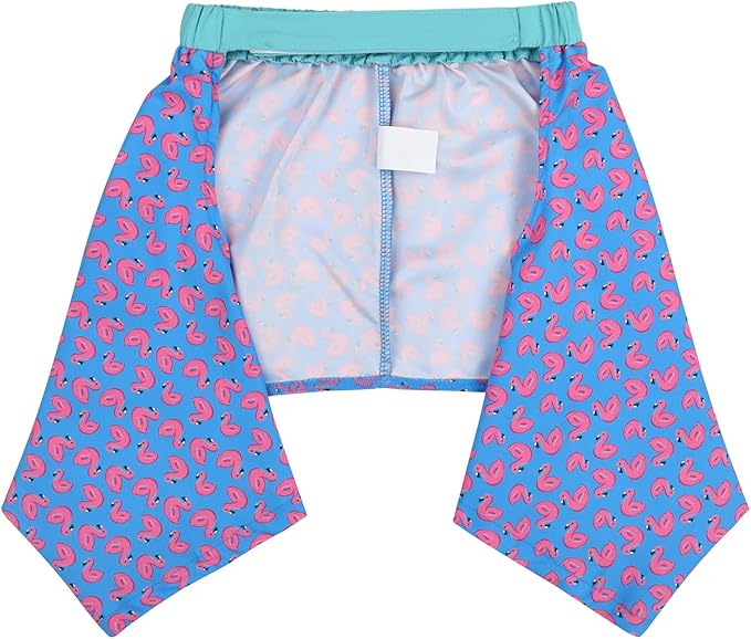 HDE Dog Swim Trunks Hawaiian Board Shorts Beach Pool Swimsuit for XS to XXL Dogs Flamingos - XL