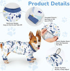 Glittme 2PACK Dog Pajamas Soft Dogs Clothes for Small Medium Dogs Elastic Cats Apparel Breathable Dog Pjs for Puppy
