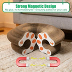 2-Pack Kitty kurls cat Scratcher – Foldable Kitty Curls Scratching Board, Magic Organ cat Toy with Reversible Corrugated Pads for Indoor Cats