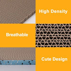 4Pack Cat Scratcher Pad, Reversible Scratching Cardboard, 14" Lx5.3 W Post Board for Indoor Cats Cardboard pad Sleep Play and Grind Claws