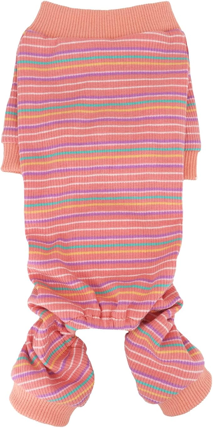 LOPHIPETS Dog Pajama Onesie for Small Bichon Clothes Apparel-Pink/XL