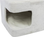 Trixie Ava Cat Tree – Cat Tower with Condo & Thick Scratching Post, Includes Removable Cushions – Indoor Cat Furniture for Scratching & Climbing – Brown, 16.5" x 16.5" x 33.9"