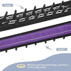 Mayerzon Martingale No Pull Collar for Medium Large Dogs, Patented Anti Pull Dog Collar with Buckle for Walking Training, with Reflective Stitching and Neoprene Padding, Adjustable(Purple, L)