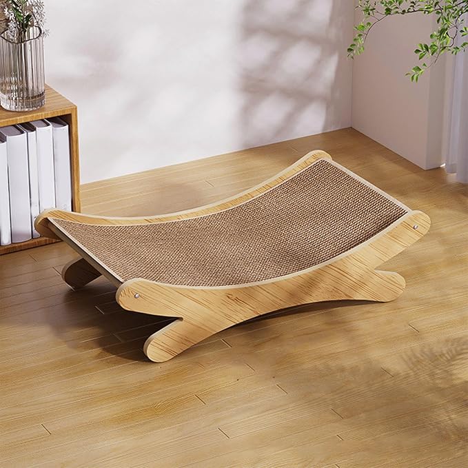 Natural Jute Cat Scratcher Cat Scratch Pad Fun and Interactive Indoor Play Cats Scratching Posts Board Cardboard Cats Scratcher for Indoor Kittens Puppies Pet Ramp Pet Supplies