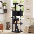 Cat Tree with Scratching Post,Cat Tower House for Indoor Large Adult Cats Kittens,21x21x70in Multi-Level Activity Cat Cando Furniture,Dark Grey