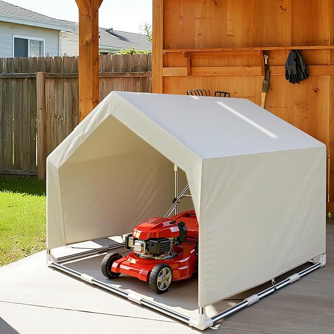 Outdoor Large Pet Shade Shelter Tent - Stainless Steel Frame with Ground Stakes for Stability, Spacious Sun Canopy for Dogs, Cats & Other Pets