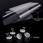 In hand Cat Scratch Furniture, 2PCS Clear Premium Heavy Duty Flexible Vinyl Protector Dog Cat Claw Guards with Pins No Adhesive, Stops Scratching Pets Furniture Protector