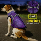 Mosucoirl Warm Dog Coats Pet Clothes, Waterproof Dogs Jacket Reflective Pet Outfits Winter Dog Cold Weather Coat Cozy Snow Jackets Vest for Small Medium Large Dogs Puppy Doggie (Purple, XXL)