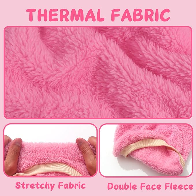 XXS Dog Sweaters for Small Dogs Girl, 2 Pack Warm Fleece Dog Sweater for Winter, Cute Puppy Clothes Small Doggie Coat for Girls