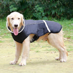 QBLEEV Warm Dog Coat Reflective Dog Jacket, Waterproof Dog Winter Coat Turtleneck Dog Clothes for Cold Weather, Thick Fleece Dog Snowsuit Christmas Dog Vest Pet Apparel for Small Medium Large Dogs 2XL