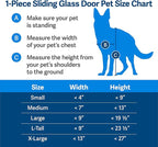 PetSafe Sliding Glass Pet Door - No-Cut DIY Install Doggy Door for Renters - Aluminum Frame - Adjustable Height 91 7/16" to 96" - Ideal for Large Dogs Up to 130 lb - White