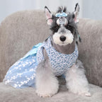 CuteBone Dog Birthday Dress Girl Puppy Skirt Tutu Cat Wedding Outfit Pet Party Clothes for Small Dogs Costume DD22M