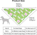 ADOGGYGO 4 Pack Easter Dog Bandana Triangle Dog Scarf Rabbit Easter Egg Pattern Pet Bandana for Small Dogs Pets (Small)