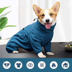 ROZKITCH Dog Pjs Large Breed, Pet Windproof Warm Cold Weather Jacket Vest Cozy Jumpsuit Apparel Outfit Clothes for Small Medium Large Dog Walking Sleep XL